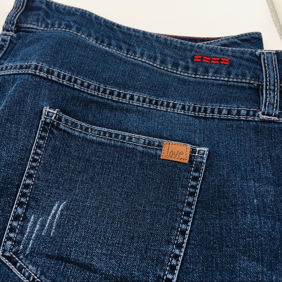 Peace Love World Denim Sandal Jeans Plus Frayed 16 - Picture 3 of 14